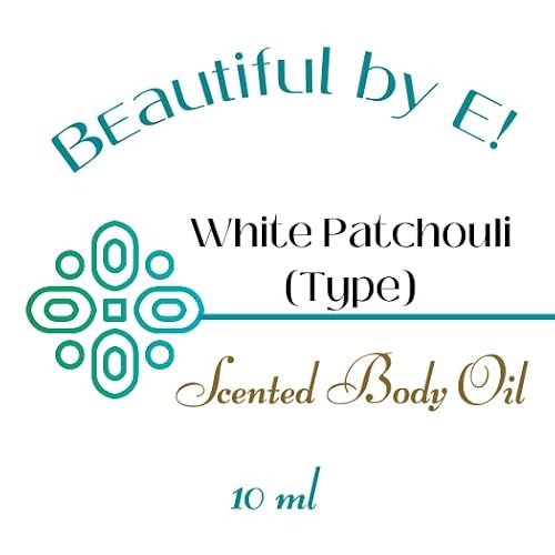 Beautiful By E! White Patchouli (Type) (Women) Scented Body Oil .3 Fl Oz Rollerball Clean Fragrance Perfume Oil- Alcohol-Free | Vegan + Cruelty Free | Phthalate/Paraben-Free | Travel Size #TOP1