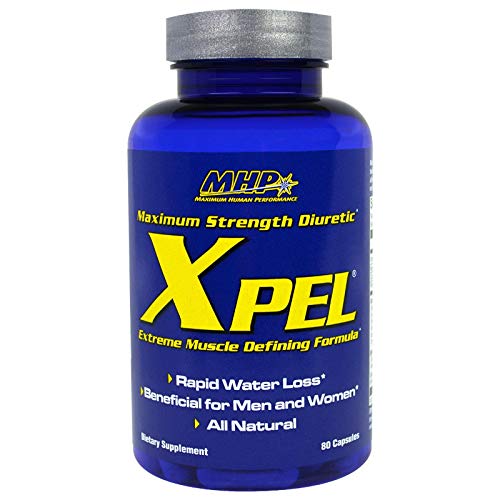 MHP Xpel Dietary Supplement - Maximum Strength Diuretic, 80 Capsules