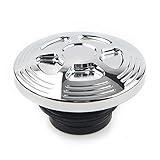 【Equipo】: tapón de gasolina de motocicleta para Harley Sportster XL 1992-UP ， Dyna 1992-2017 ( excepto 2004-2017 FXD y FXDX ， 2005-2006 FXDC y 2007 FXDSE)， Softail 2000-2017 ( excepto FXSTD y FXSTSSE)， Touring Road King 1994-später， Modelos de rueda libre 2015 -up