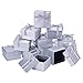 Produktbild NBEADS Tischrockhalter Quadratisch Karton Paket Boxen Papier Geschenk Ring Box Stiftbox mit, Silber, 5,1×5,1×3 cm