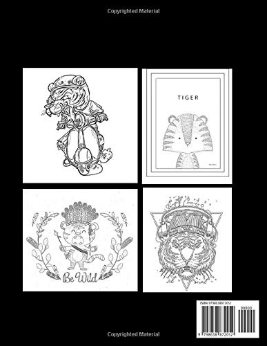 Tiger Coloring Book: Coloring Toy Gifts for Kids or Adults | Cute Easy and Relaxing Realistic Animal Large Print Birthday Gifts image 2