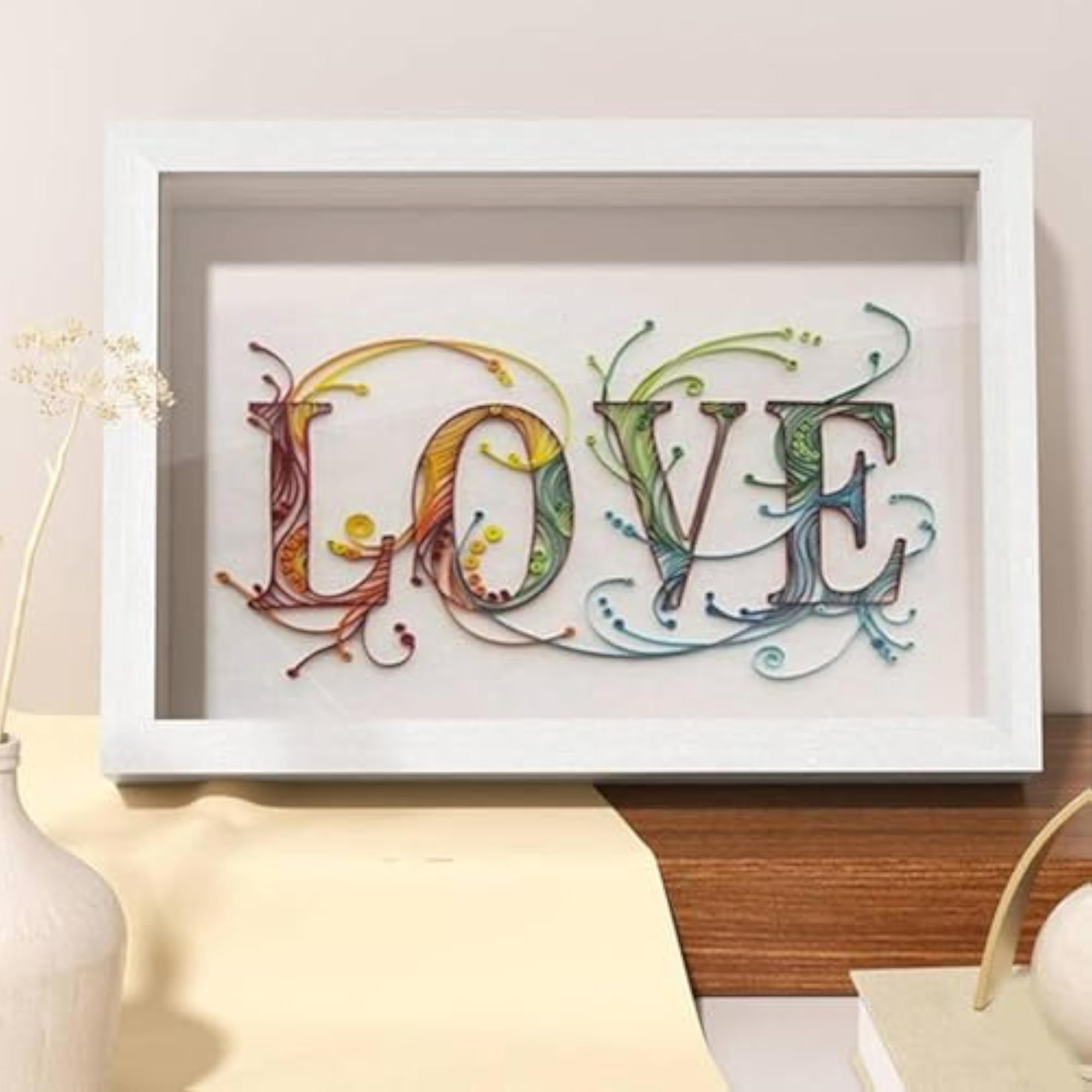 Dried Flower Display Box Frame for Table Wall Decor
