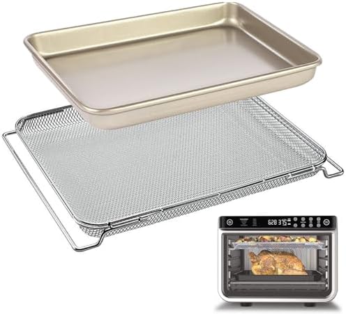 Air Fryer Grill Pan For Ninja Foodi SP101 Digital Air Fryer Countertop Oven, 13 * 13'' Air Fryer Grill Plate Crisper Plate Rack Accessories Replacement Parts Tray For Ninja Foodi SP100 - View #6