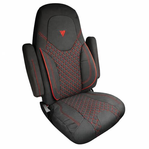 Seat Cover Compatible with Freightliner Cascadia OEM Stock Seat 33 High Back Truck Seat Protector Heavy-Duty Automotive Material Reinforced Stitching Comfortable Fit for Professional Drivers