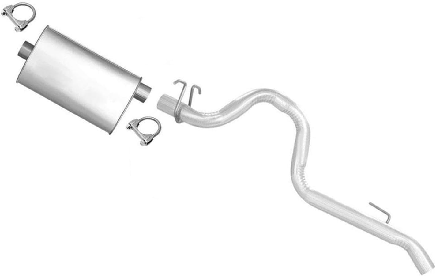 Rear Muffler Rear Tail Pipe Clamps Replacement Parts For Jeep Wrangler 2.5L 1993 1994 1995