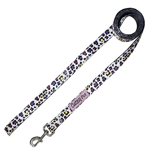 Cutesy Pet | Designer Dog Leash | Rainbow Leopard | 6 2 Different Sizes