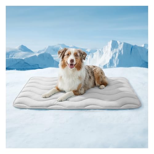 furrybaby Dog Cooling Mat for Large Dogs, 35"x28" Self Cooling Pet Cooling Mat for Dogs & Cats, QMAX>0.5, Thickened Cool Fiber, Cooling pad for Dog Be