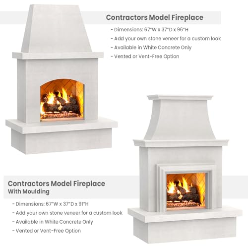 Contractors-Model-with-Moulding-Outdoor-Fireplace-American-Fyre-Designs-Vent-Free Contractors Model with Moulding Outdoor Fireplace American Fyre Designs Vent Free
