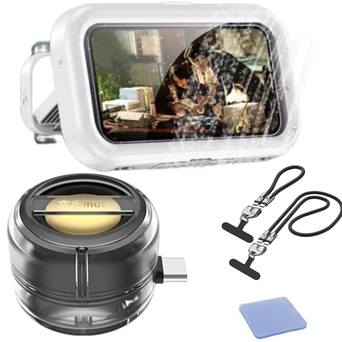 Support téléphone douche étanche rotatif 360 avec amplificateur de son mécanique pour salle de bain