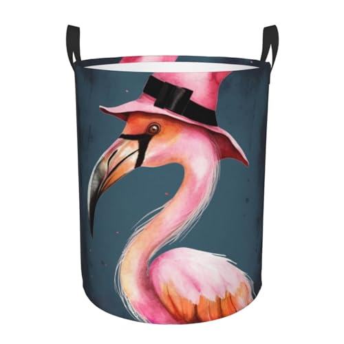 Panier à linge autonome flamant rose S pliable pour jouets