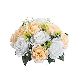 Bouquet di fiori finti: la lavorazione è squisita, elegante e bella, con plastica sicura ed ecologica