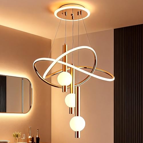 mfanchan 3-Color Change LED Chandelier