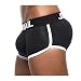 Produktbild JOCKMAIL Sexy Herren Boxer Baumwolle Push up Boxershorts Gepolstert Hip Enhancer Herren Unterwäsche (M, Schwarz)