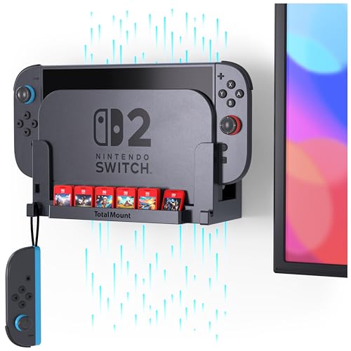 Image of TotalMount Wall Mount for Nintendo Switch 2 (Mounts Switch 2 by TV) - Switch 2 Black