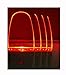 Plug in LED Night Light Lamp 4 Pack with Light Sensor RED