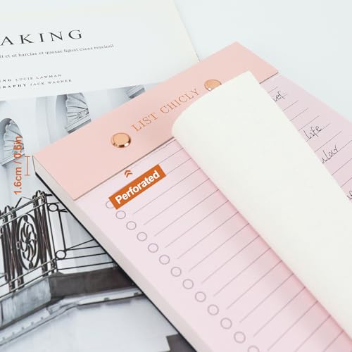 Bloc-notes ligné pour ne plus perdre son stylo grâce à la boucle élastique rose