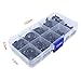 BESTCYC 75pcs(1box) 6/8/9/10/12MM 5 Sizes Black Plastic Safety Eyes and Noses Set for Teddy Bear Doll Animal Puppet Crafts