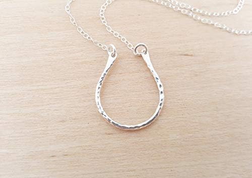 Horseshoe Necklace – Sterling Silver Lucky Charm – Handmade in Raleigh, NC - Image 5