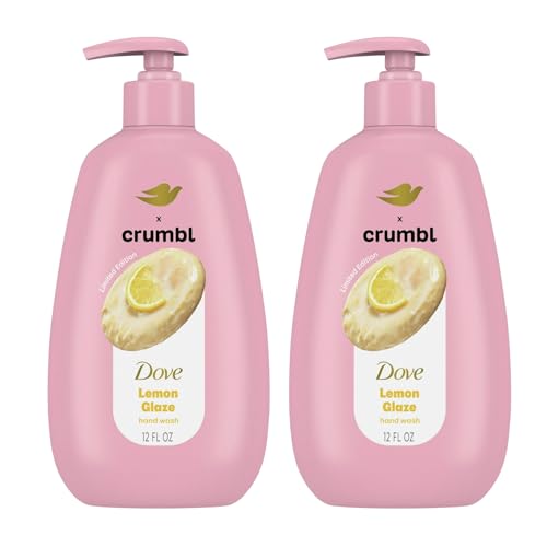 Dove X Crumbl Sabonete Líquido Hidratante Para As Mãos Com Cobertura De Limão, Pacote 2 Unidades, 355 Ml, Bomba, Edição Limitada (Cobertura Limão)