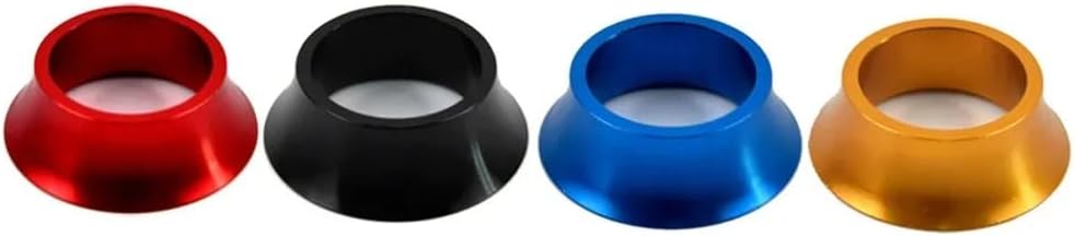 Bike Bicycle Fork Washer Stem Headset Conical Spacers Raise Handlebar Ring 1-1/8" Adjustment Aluminum Alloy Cycling Accessory for Bikes(Blue)