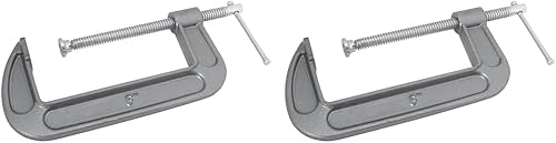 Performance Tool W214C - Hierro maleable con abrazadera C de 6 pulgadas (paquete de 2)