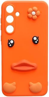 Plastic Back Cover For Samsung Galaxy A55, Orange As-34-A55-4