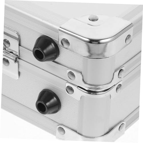 POPETPOP Aluminum Alloy Carry Case Aluminum Tool Box Briefcase Man Case Storage Capacity 7