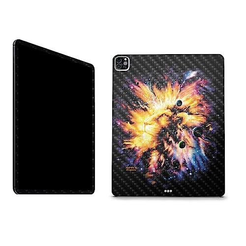 Image of MightySkins Carbon Fiber Skin Compatible with Apple iPad Pro 12.9 inch M2 6th Gen (2022) Full Wrap Kit - Leo Galaxy | Protective, Durable Textured Carbon Fiber Finish | Easy to Apply | Made in The USA