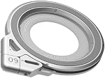 Aulumu G09 Magnetic Ring Grip | Omnidirectional Rotation | MagSafe Compatible | Aluminium Alloy Construction | Stable Dual-Sided Magnetic Attachment | Includes Handle Ring Phone Stand- Silver