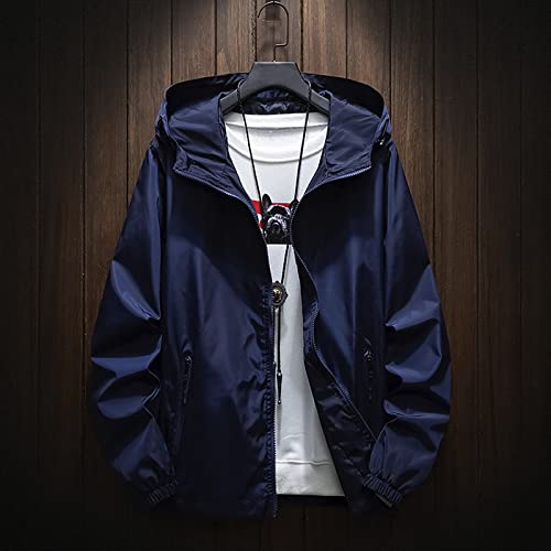 Mens Rain Jackets Waterproof With Hood Windbreakers Casual Zip Up Light Camo Vintage Jacket Outdoor, M-7XL2