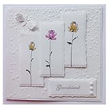 Nellie’s Choice EEB020 3D Prägeschablonen Schnee-15 x 15 cm-Bastelbedarf für Grüßkarten-Bastelzubehör für DIY, Karten Basteln, Journaling und Scrapbooking, Mehrere Farben, 150x150mm