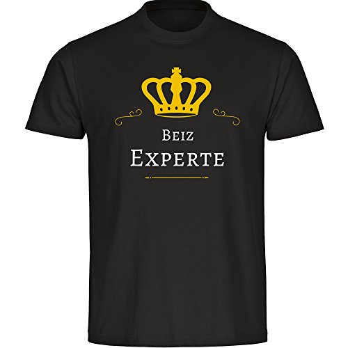 Ronda de expertos decapado cuello de manga corta T-camiseta negro caballeros Gr, s hasta 5XL Negro negro Talla:xxxxx-large