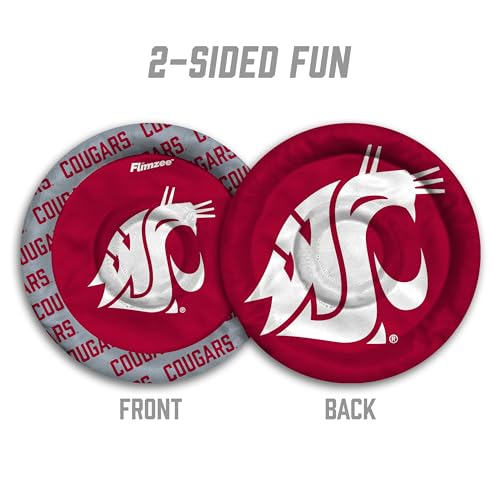 Image of YouTheFan NCAA Washington State Cougars Flimzee Bean-Bag Flying Disc