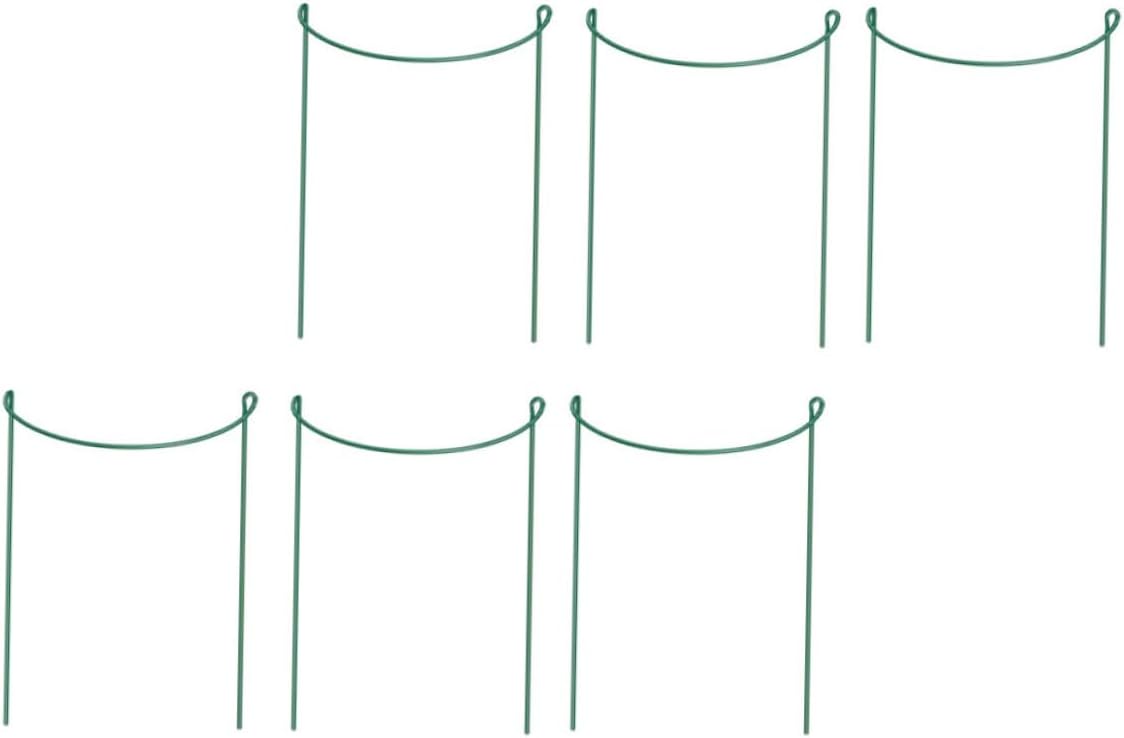 Garneck 6pcs Plant Support Stands Plant Supporting Frame Iron Rods for Officinale Crab Cactus Elegant Garden Staking