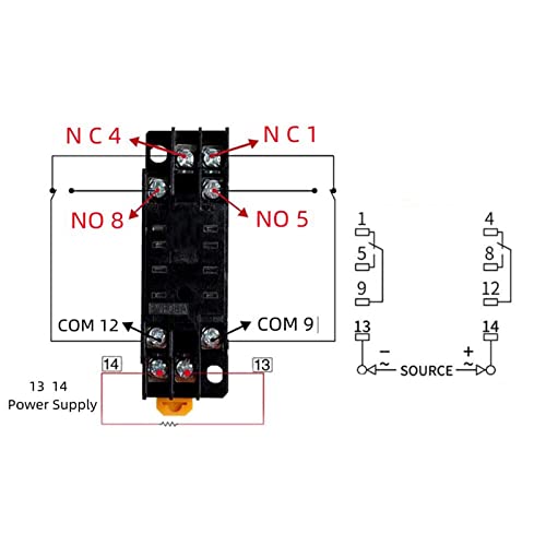 Relé de tiempo H3Y-2 AC 220V con base PYF08A para control industrial automático 4