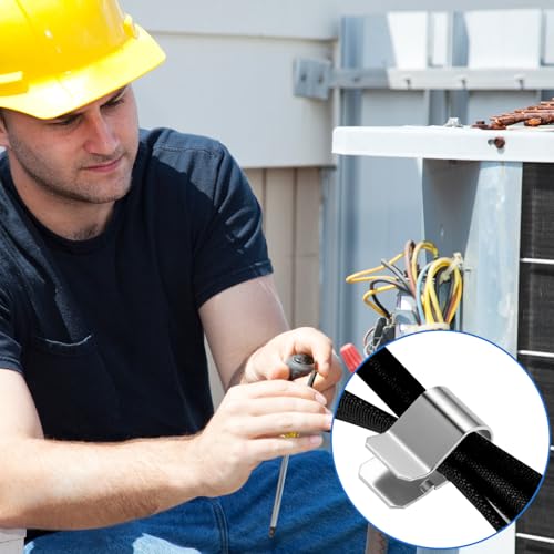 30 Stück Edelstahl Feder U Clip, Befestigungsklammern Rostfreie U Klammer Metall Klammern Federklammern Silber Metallclip 21.4 mm X 12 mm