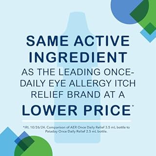 Bausch + Lomb Advanced Eye Relief, Olopatadine 0.2% Antihistamine Eye Drops for Eye Allergy Itch Relief, Once-Daily Prescription Strength 16-Hour Relief, 0.12 Fl Oz