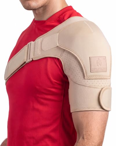 Sparthos Rotator Cuff Shoulder Brace for Women &amp; Men - Support - Beige-XXL