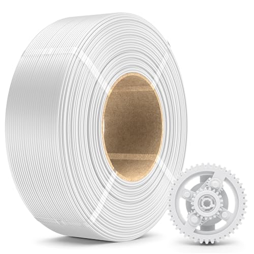 Image of SUNLU PLA+ Refill Filament Refill 1.75mm 1KG, 3D Printer Filament PLA Plus, No-Spool White PLA Plus Filament for Reusable Spools Compatible with Bambu Labs Filament, 1KG Roll, White