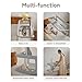 LINKSAW 3 in 1 Portable Crib,Folding Bedside Crib Side Bed Rail Guard, Breathable Visual Mesh Window Cot Side Baby Bed, Infant/Baby Boy/Baby Girl, Gray