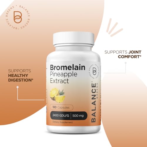 Balancebreens BB/BPE/180 Bromelain 500Mg, 180 Capsules - Pineapple Extract Digestive Enzyme - Supports Digestion And Joint Support Supplement thumb #2