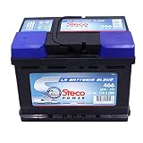 Batteria 12 V 60 Ah 510A 242 x 175 x 175, gamma blu Stecopower - 466