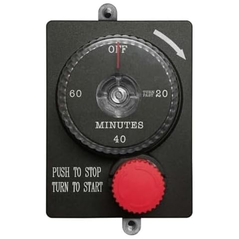 Firegear Mechanical Timer with Emergency Shut-Off (ESTOP1-0H), 1-Hour Cover