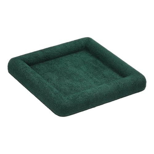PATIKIL Vassoio Espositore Gioielli Microfibra 4.7x4.7x0.7 Vassoio Vanity Flocked Organizzatore Vassoio Comodino Portagioie Vetrina Espositiva Gioielli Vintage per Camera, Verde