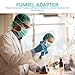PartyKindom Buchner Funnel Adapter Set with Rubber Filter Gaskets, 9pcs Sealing Ring Kit for Laboratory Vacuum Filtration, Compatible with Buchner Funnel Flask, Industrial Lab Equipment