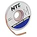 NTE Electronics SW02-10 No-Clean Solder Wick, 4 Blue.098" Width, 10' Length