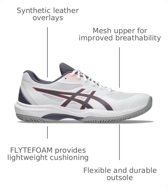 Image of ASICS Men's Game FlyteFoam Tennis Shoes