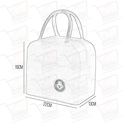 Bolsa Sacola Térmica Lancheira Marmita Academia E Passeios - ANÚNCIO EXCLUSIVO AI SHOPPING (Cinza)