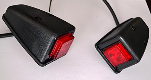 Feux d'angle de fin LED rouge E9 pour signalisation de remorque