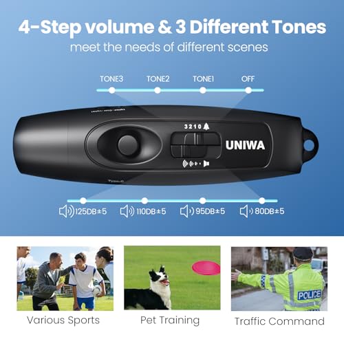 UNIWA-Electronic-Whistle-with-USB-Charging-3-Tone-3-High-Volume-Hand-Emergency-Whistle-for-Referee-Coaches-Teacher-Outdoor-Sport-Game-Camping-Safety-electric-whistle-with-Lanyard